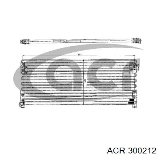 Радиатор кондиционера 300212 ACR