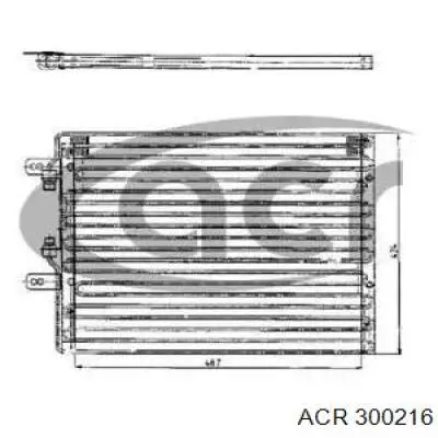 Radiador de aparelho de ar condicionado para Lancia Delta (831AB0)