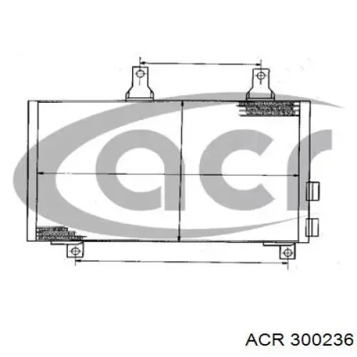 Радиатор кондиционера 300236 ACR