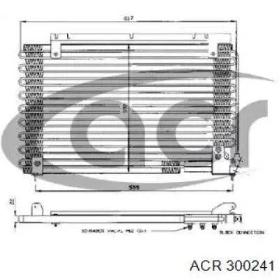 Радиатор кондиционера 300241 ACR