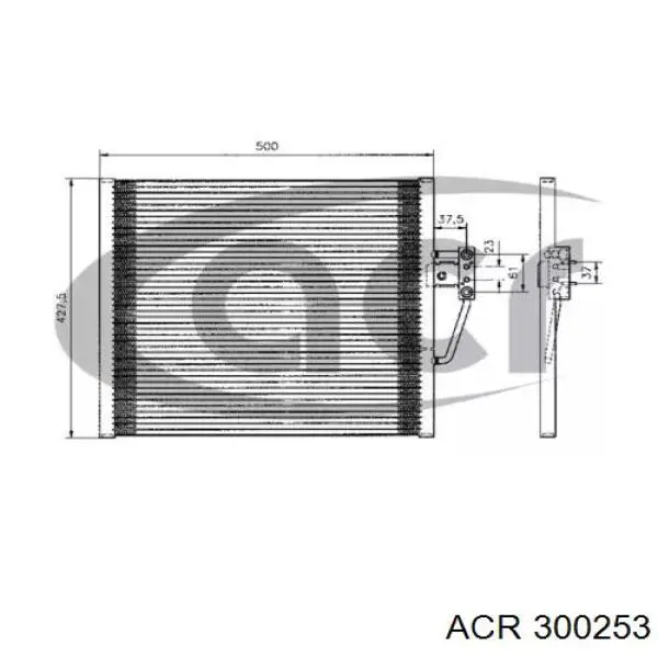 Радиатор кондиционера 300253 ACR