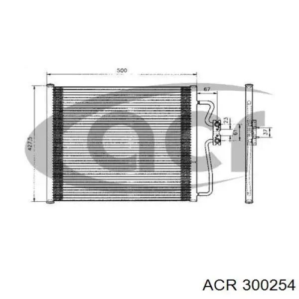 Радиатор кондиционера 300254 ACR