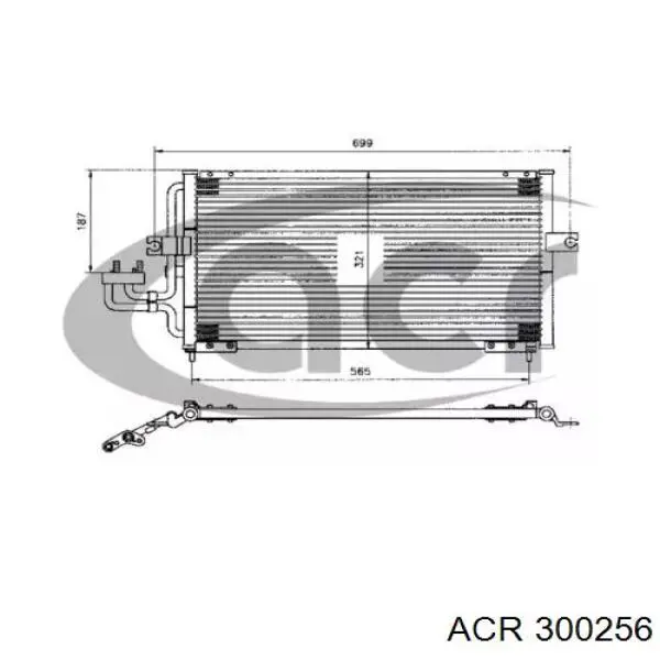 Радиатор кондиционера 300256 ACR