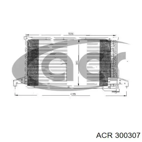 Радиатор кондиционера 300307 ACR