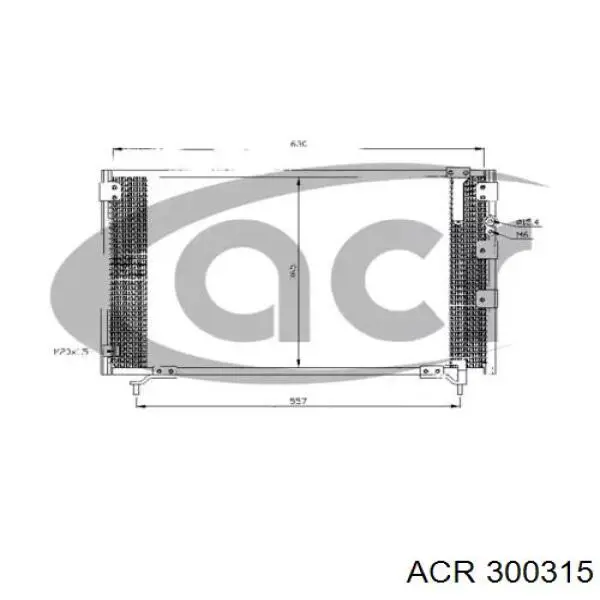 Радиатор кондиционера 300315 ACR