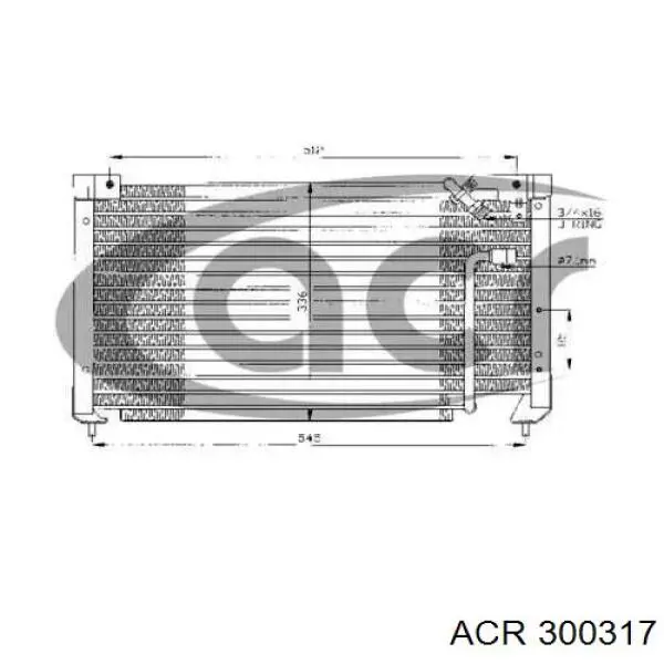 Радиатор кондиционера 300317 ACR