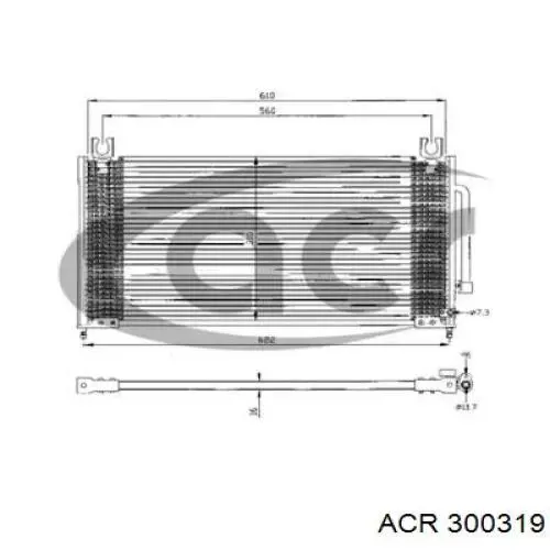 Радиатор кондиционера 300319 ACR