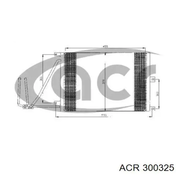 Радиатор кондиционера 300325 ACR