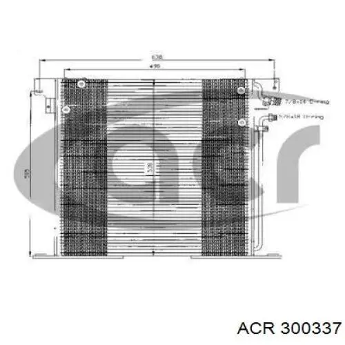 Радиатор кондиционера 300337 ACR