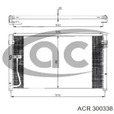 Радиатор кондиционера 300338 ACR