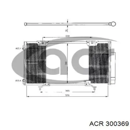 Радиатор кондиционера 300369 ACR