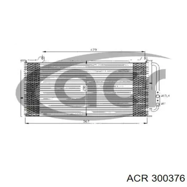 Радиатор кондиционера 300376 ACR