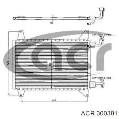 Радиатор кондиционера 300391 ACR