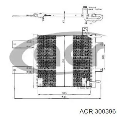 Радиатор кондиционера 300396 ACR
