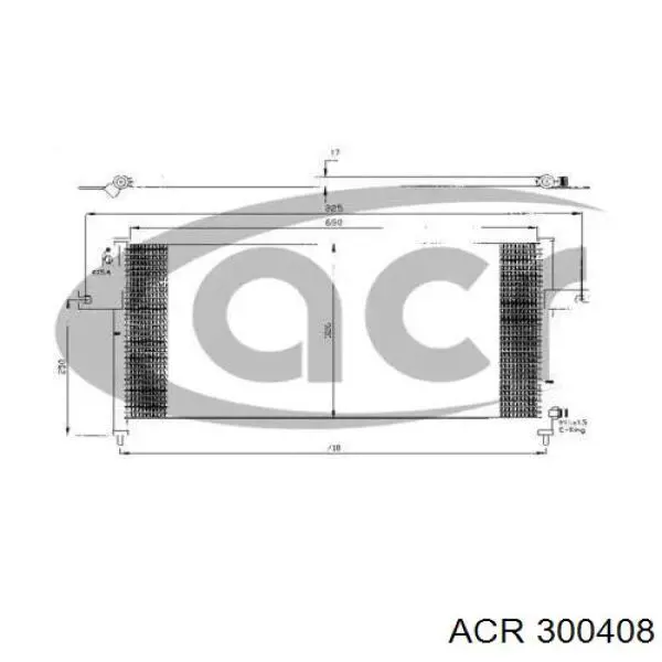 Радиатор кондиционера 300408 ACR