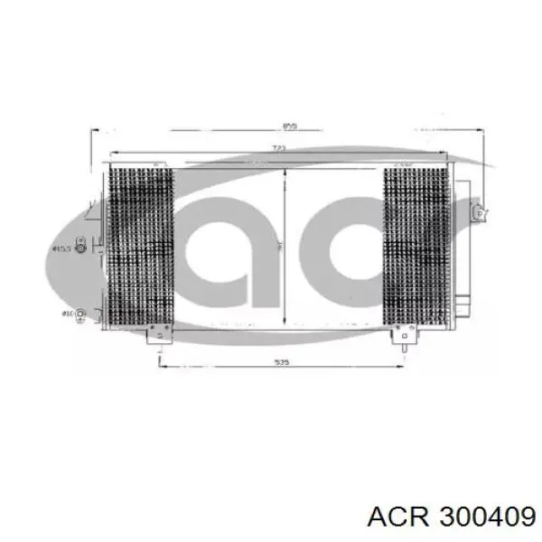 Радиатор кондиционера 300409 ACR