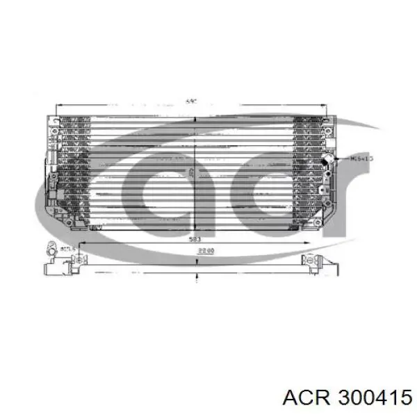 Радиатор кондиционера 300415 ACR