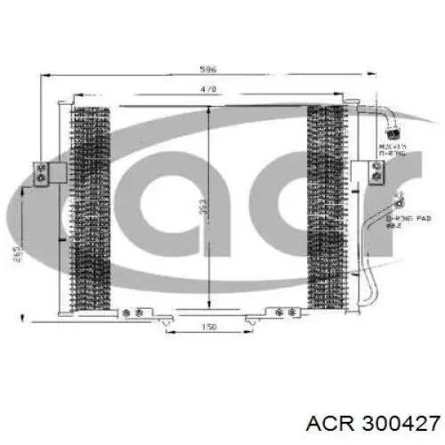 Радиатор кондиционера 300427 ACR