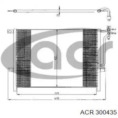 Радиатор кондиционера 300435 ACR