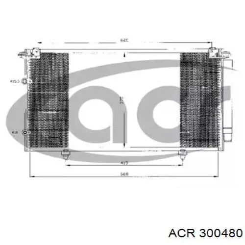 Радиатор кондиционера 300480 ACR