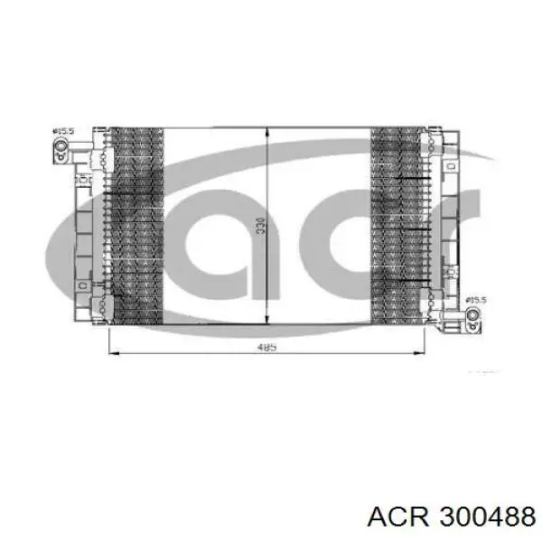 Радиатор кондиционера 300488 ACR