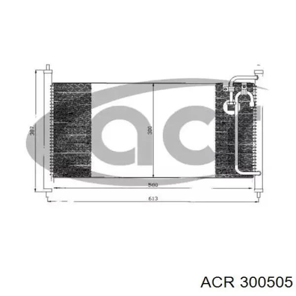 Радиатор кондиционера 300505 ACR