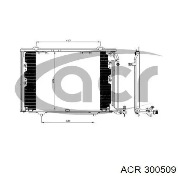 Радиатор кондиционера 300509 ACR