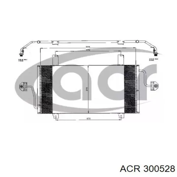 Радиатор кондиционера 300528 ACR