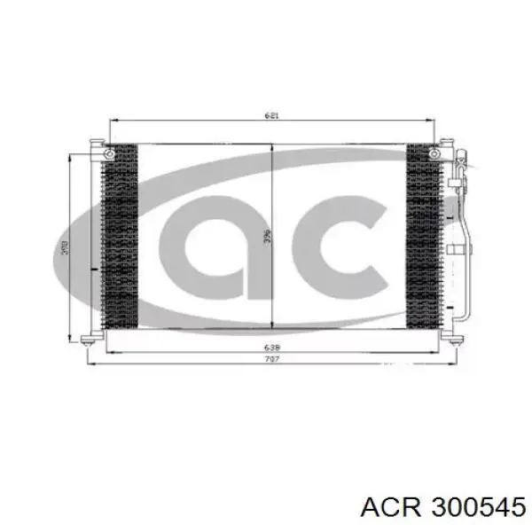 300545 ACR radiador de aparelho de ar condicionado