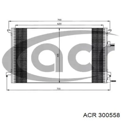Радиатор кондиционера 300558 ACR