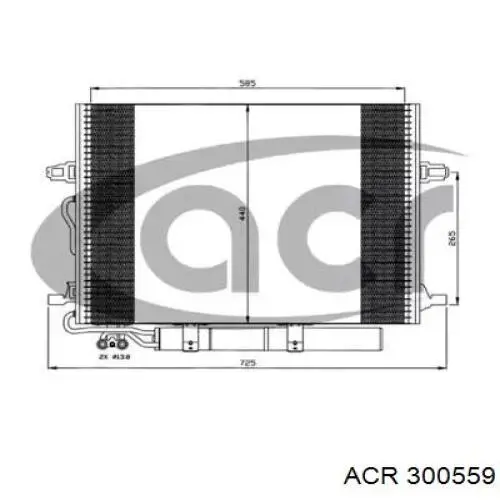 Радиатор кондиционера 300559 ACR
