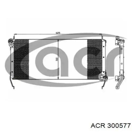 Радиатор кондиционера 300577 ACR