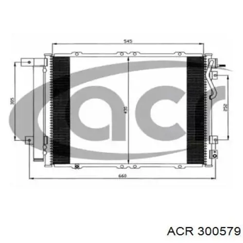 Радиатор кондиционера 300579 ACR