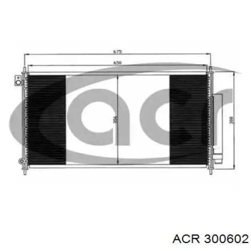 Радиатор кондиционера 300602 ACR