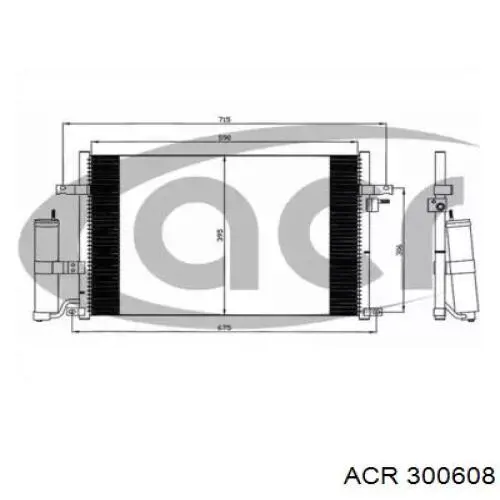 Радиатор кондиционера 300608 ACR