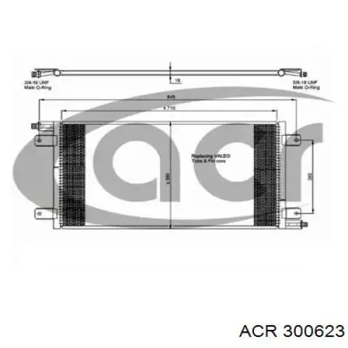 Радиатор кондиционера 300623 ACR