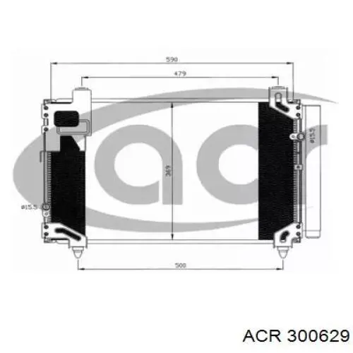 Радиатор кондиционера 300629 ACR