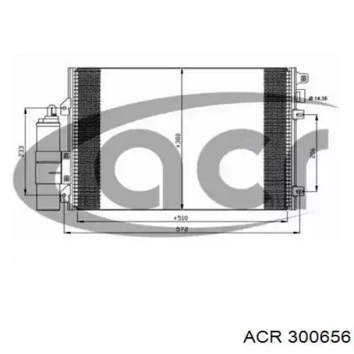 Радиатор кондиционера 300656 ACR
