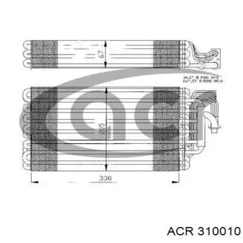 Клапан TRV кондиционера 310010 ACR