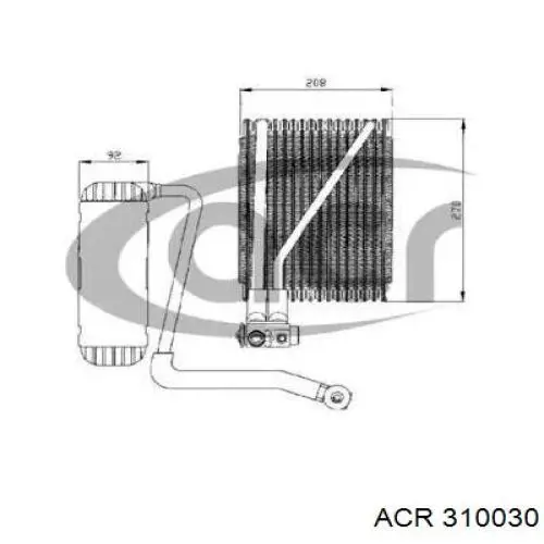 Испаритель кондиционера 310030 ACR