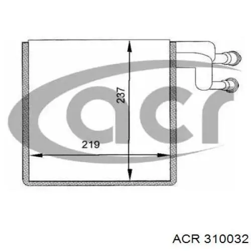 Испаритель кондиционера 310032 ACR