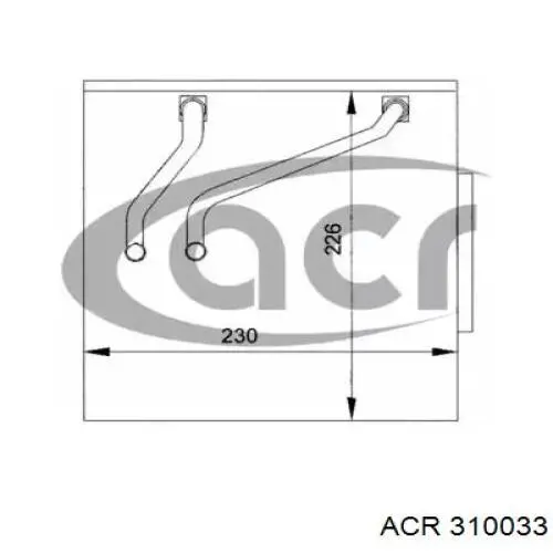 Испаритель кондиционера 310033 ACR