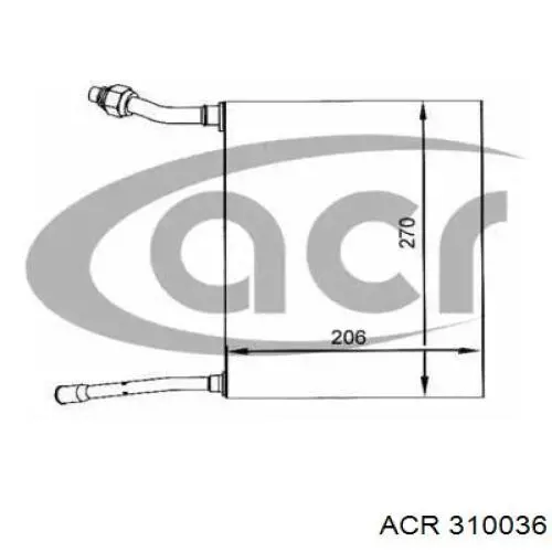 Испаритель кондиционера 4038694 Ford