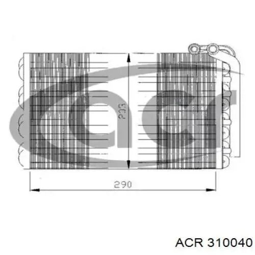 Испаритель кондиционера 310040 ACR