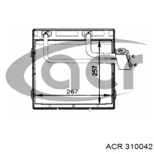 Vaporizador de aparelho de ar condicionado para Nissan Navara (D40M)