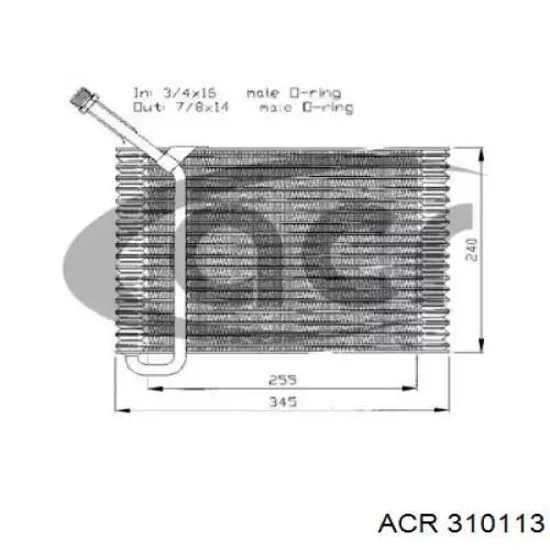 9470137 Volvo vaporizador de aparelho de ar condicionado