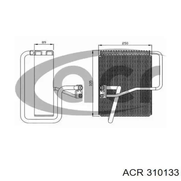 Испаритель кондиционера 310133 ACR