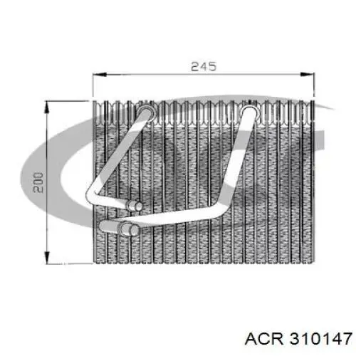 Испаритель кондиционера 310147 ACR