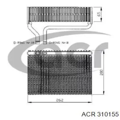 00006444C6 Peugeot/Citroen caixa do radiador de aparelho de ar condicionado (vaporizador do salão)