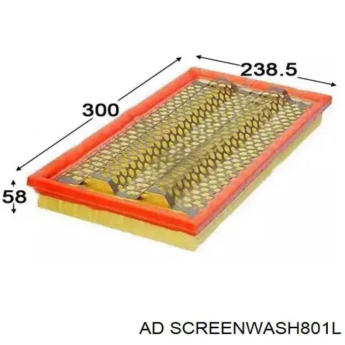 Жидкость омывателя лобового стекла AD SCREENWASH801L